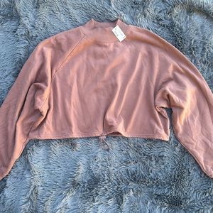 Aeropostale Crop Mock Neck Top